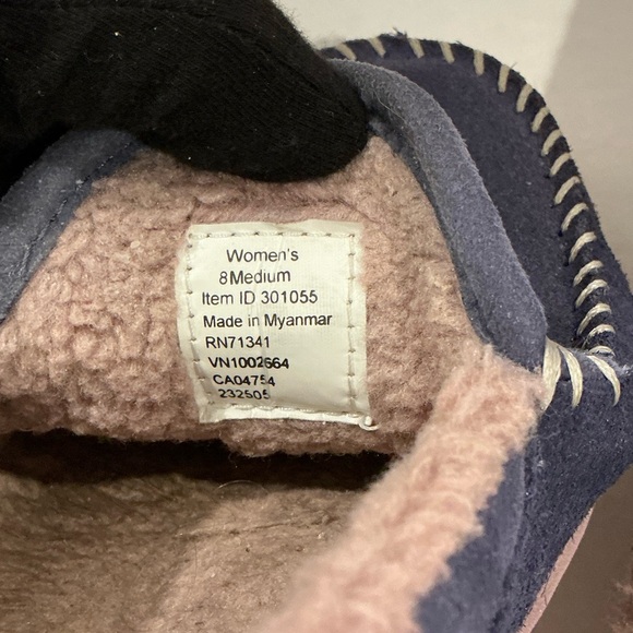 L.L. Bean Women’s Indigo Blue Mountain Slippers 8 - Picture 6 of 11